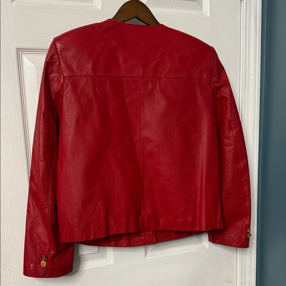 Red Leather Jacket - Picture 6 of 7
